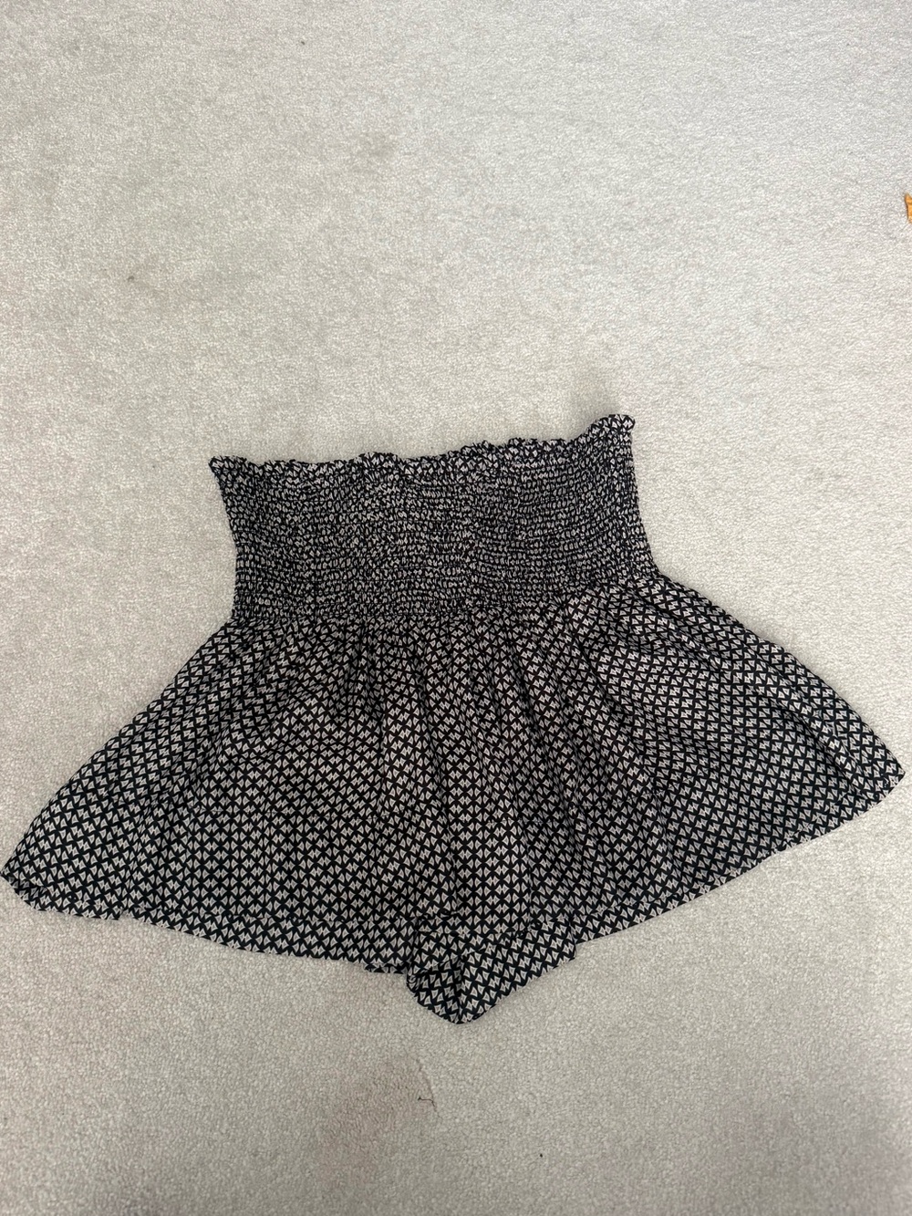 Koch black geometric print skirt